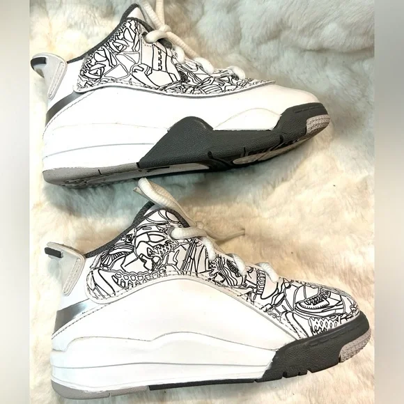 Toddler Nike Air Jordan Dub Zero Retro Shoes DV 1358-107 size 8 - Picture 10 of 16